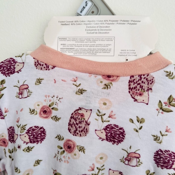 Kyle & Deena Hedgehogs Footie and Headband Set NWT - Picture 8 of 12